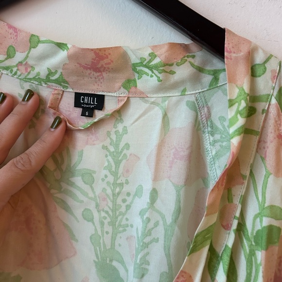 chill by cravings chrissy teigan pink floral robe fur lined bloom - Picture 9 of 10